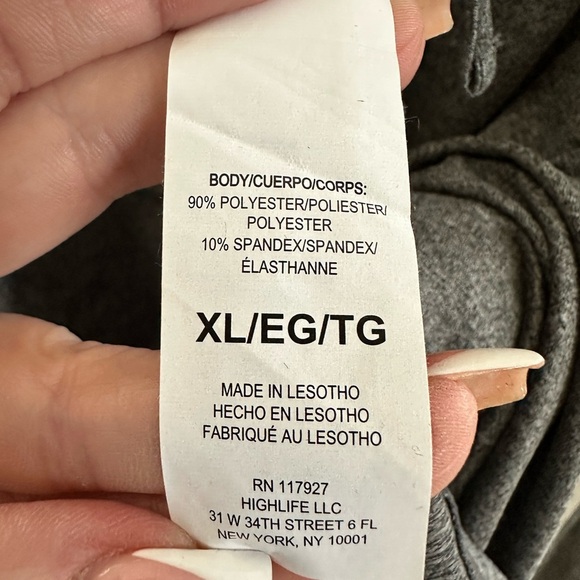 Reebok Fired Up Slim Hoodie – Black Heather – Size XL - Picture 5 of 7